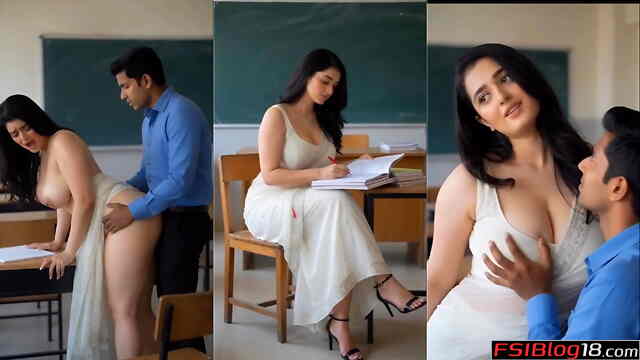 Boost Your Grades Student Gets Motivated With Hot Tutors Big Boobs
